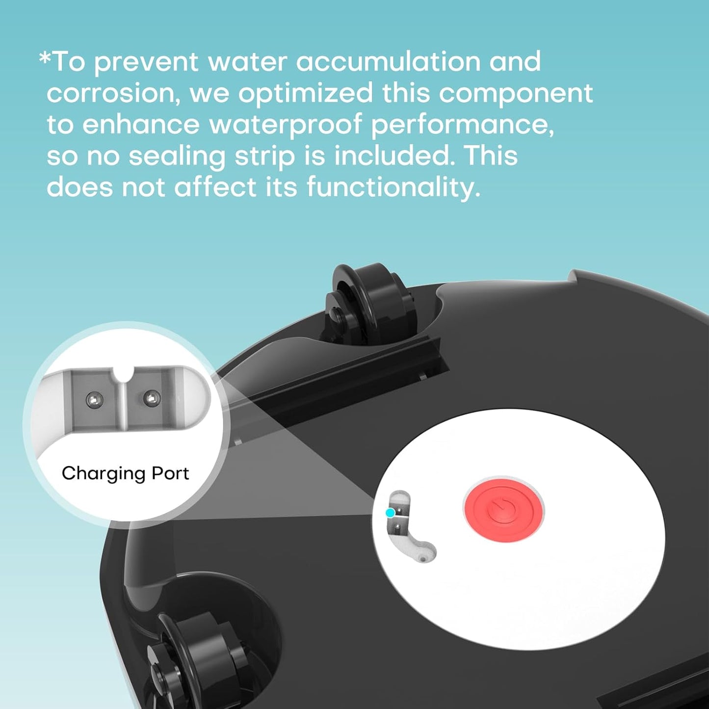 Cordless Robotic Pool Cleaner,Powerful Suction & Dual-Layer Filtration Automatic Vacuum for Above-Ground Pools up to 645 Sq. Ft, Portable, Self-Parking